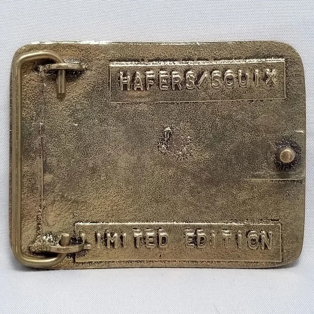 Belt Buckle Sioux Souix Hafer's Inc. Native American Indian Chief Limited Editio